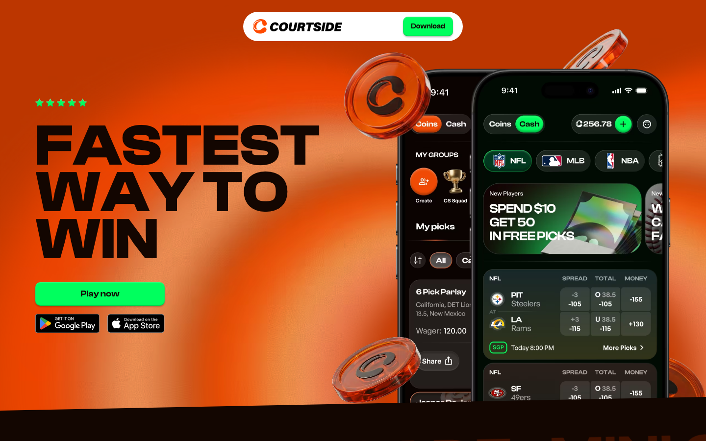 Courtside sportsbook