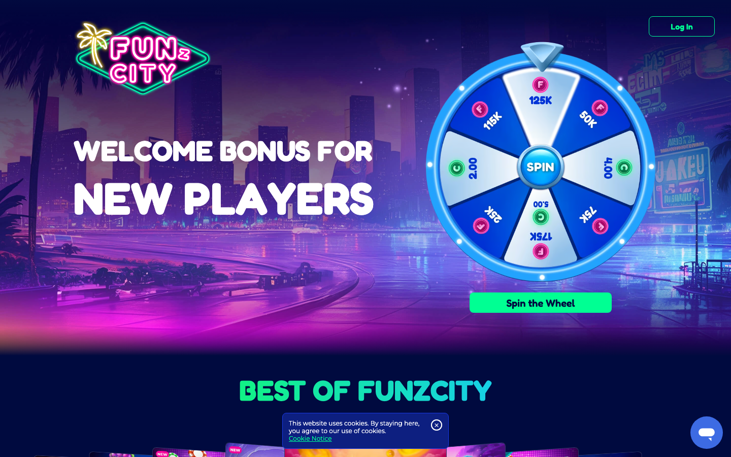 FunzCity casino lobby