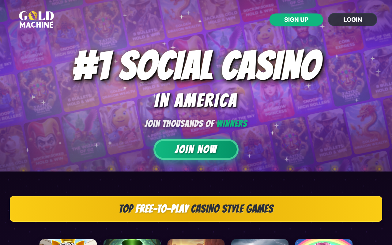 Gold Machine casino lobby