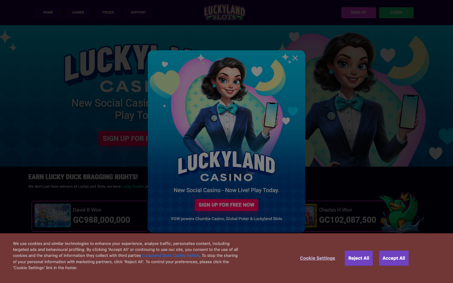 Luckyland Casino casino lobby