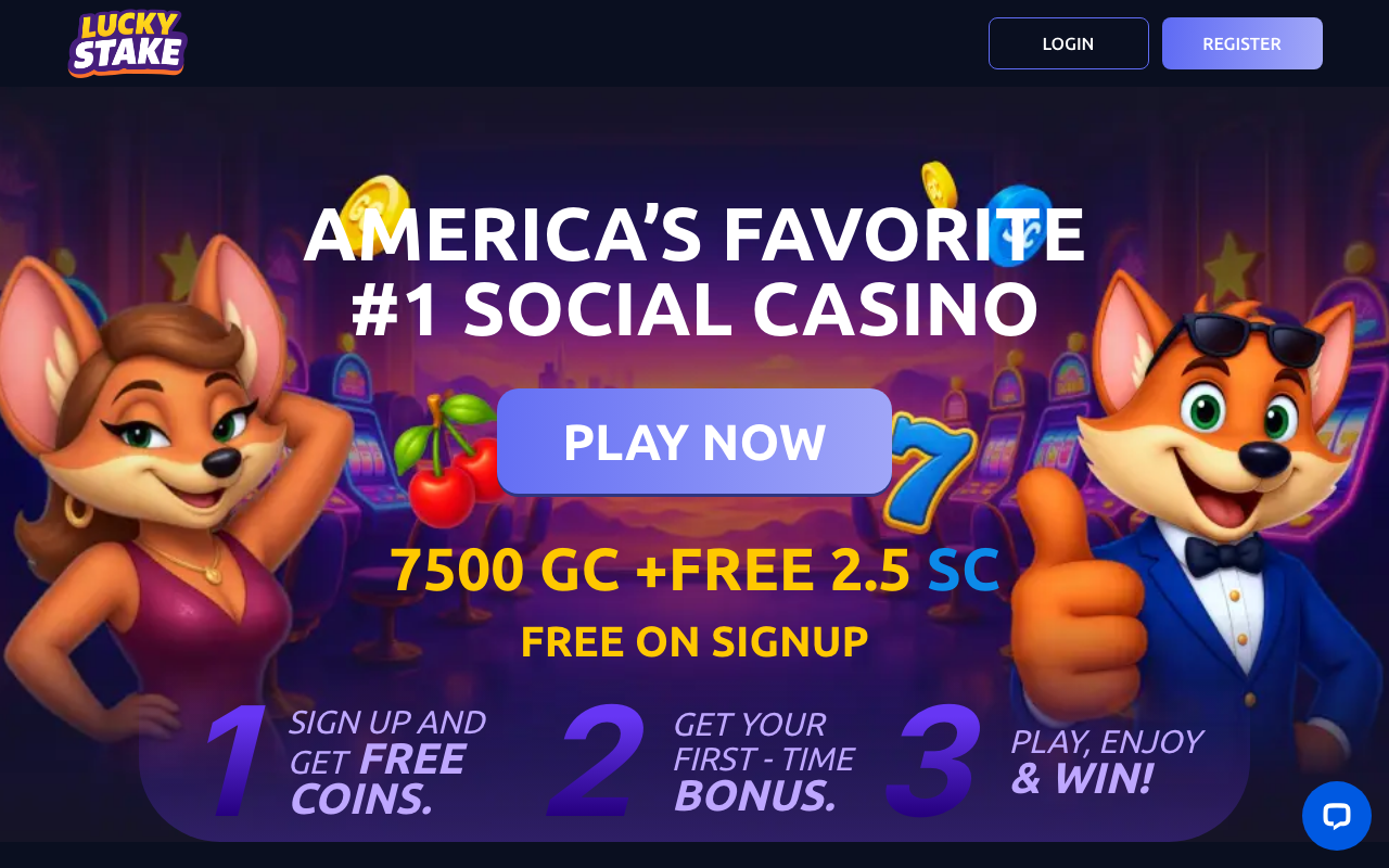 Luckystake casino lobby