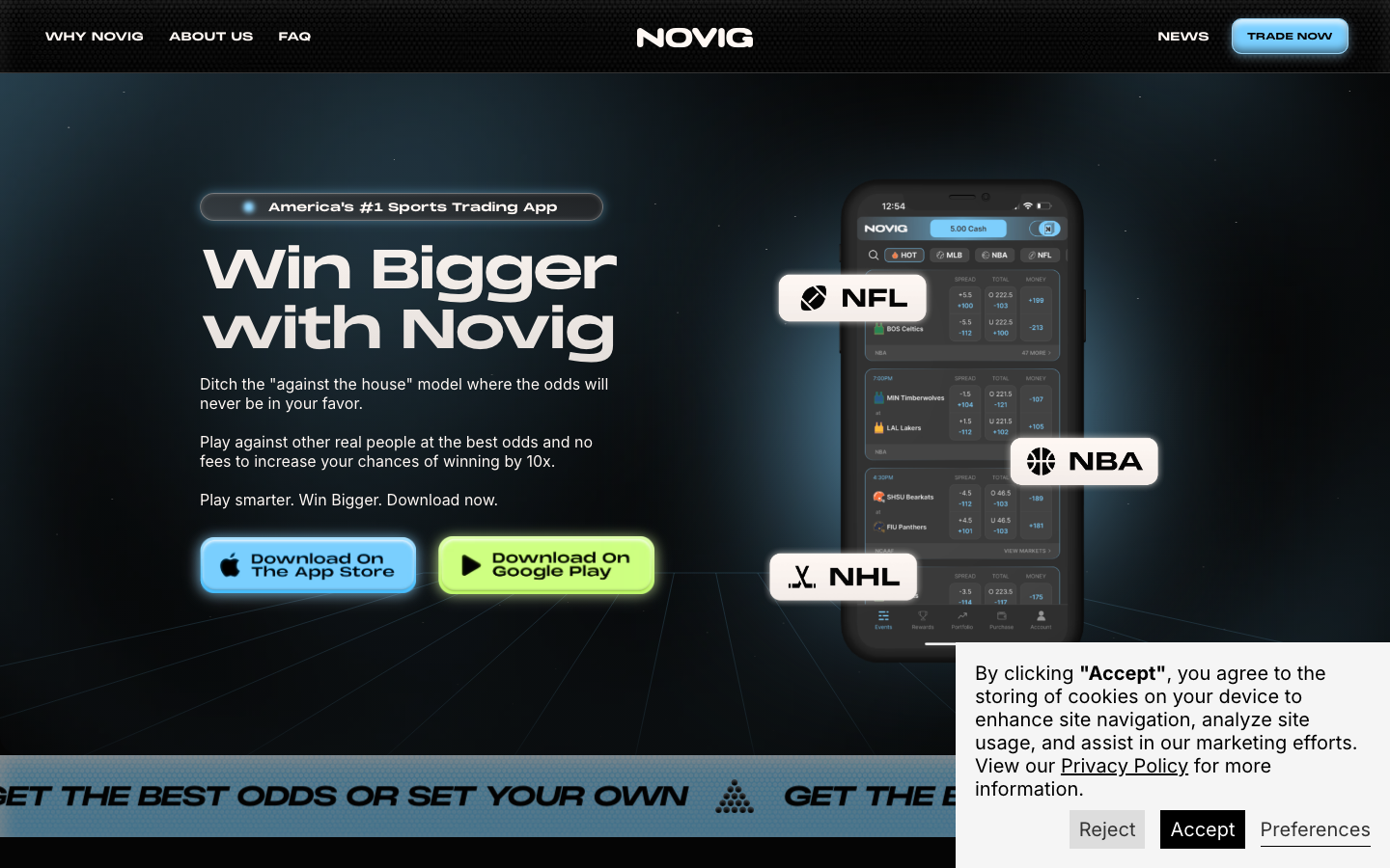 Novig casino lobby