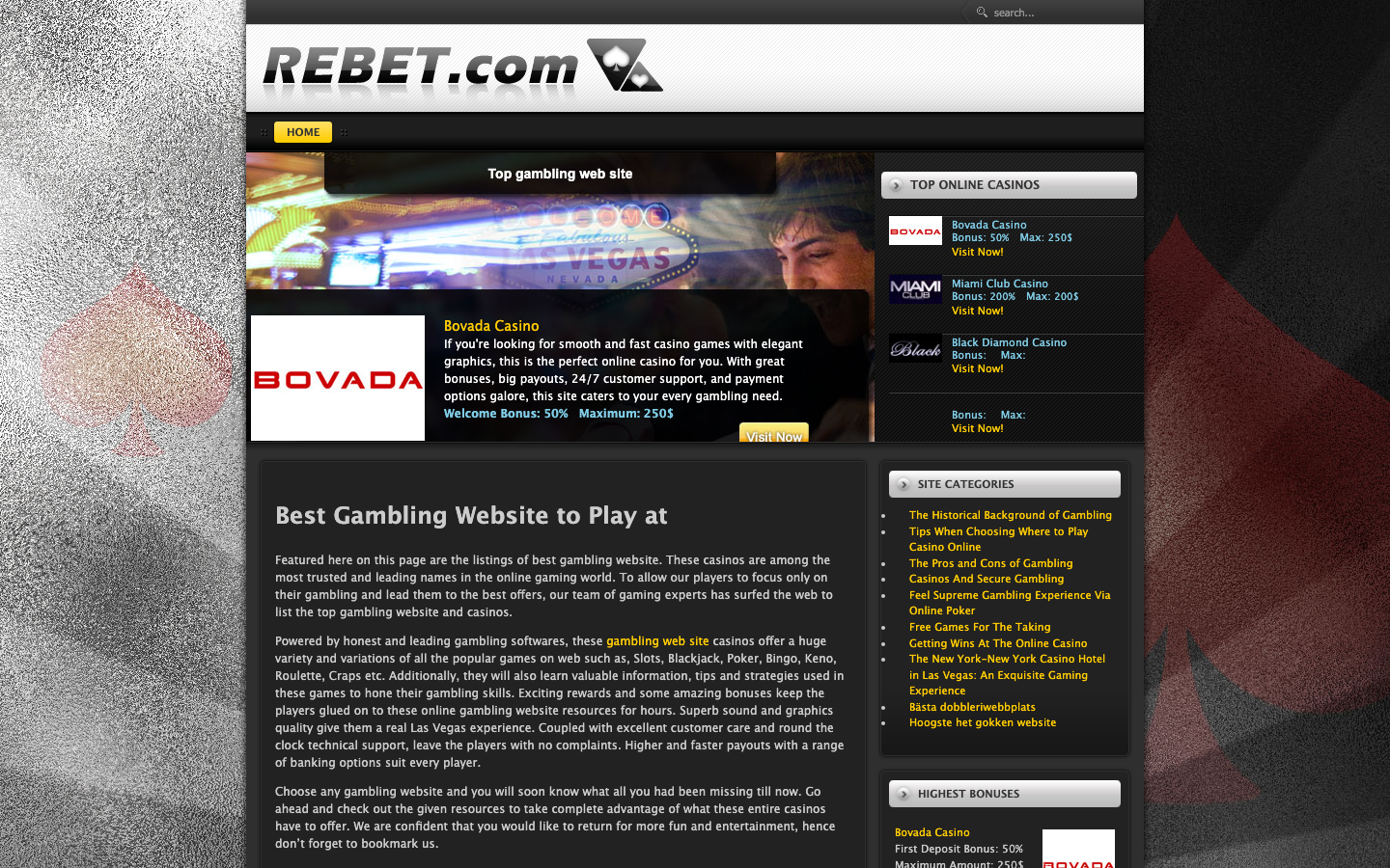 Rebet casino lobby
