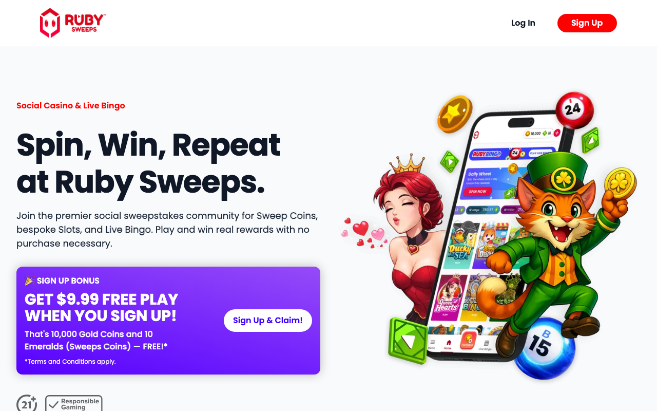 Ruby Sweeps casino lobby