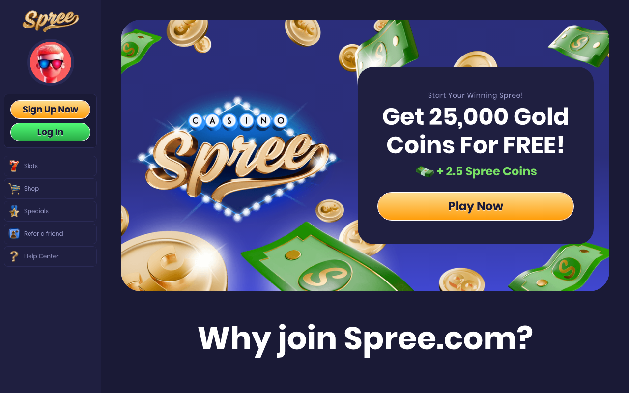 Spree casino lobby