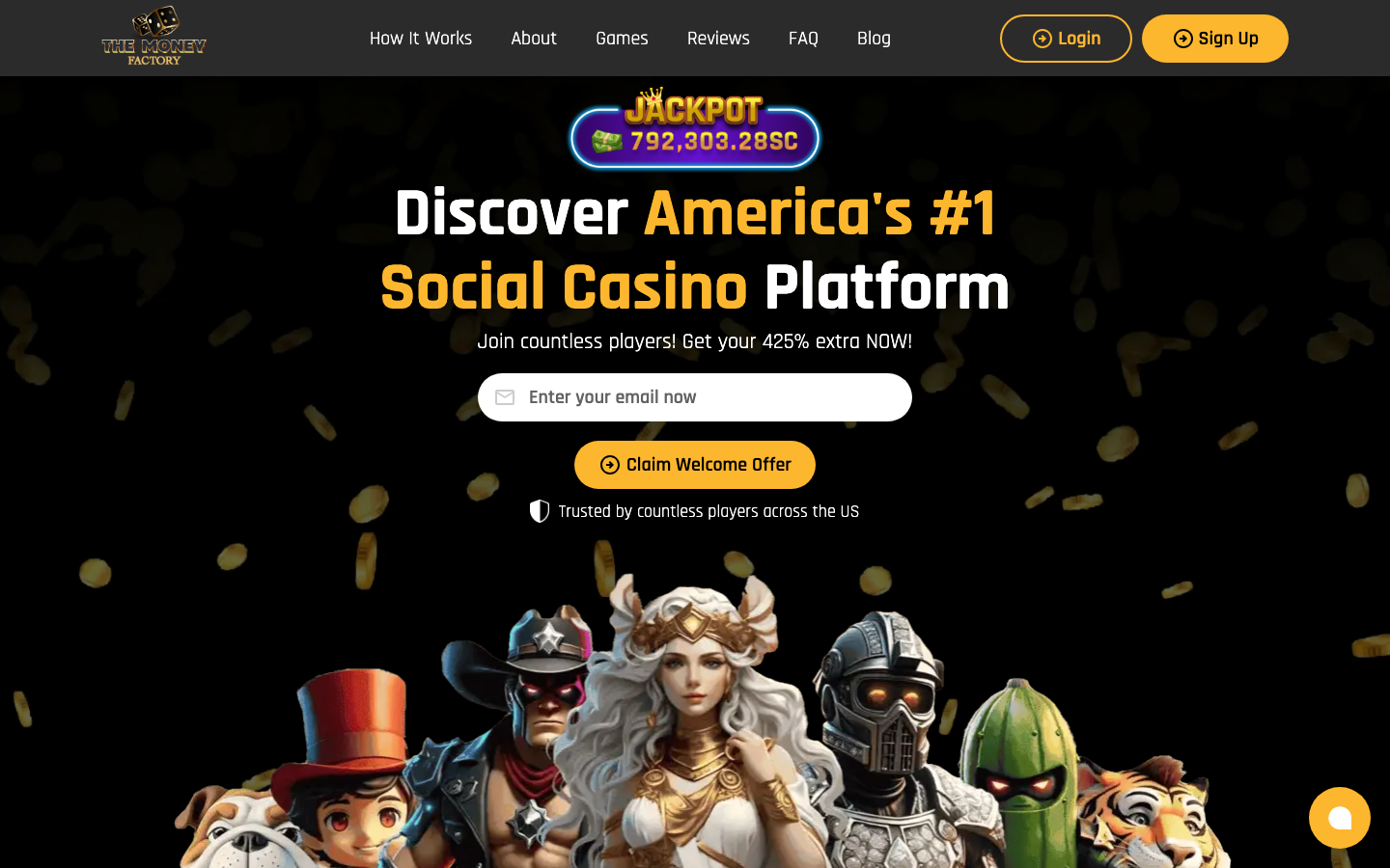The Money Factory casino lobby